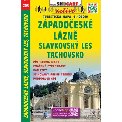 Turistická mapa 205 Západ.lázně,Český les 1:100 000 – Sleviste.cz