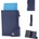 HARAHU Wallet no-36218 - Син kp36218
