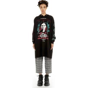 Disturbia Clothing качулка дамска - Фрида Дълга линия - disturbia - fkdm05