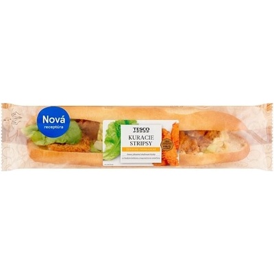 Tesco Bageta kuracie stripsy 213 g