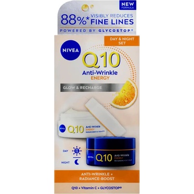 Nivea denní a noční krém Q10 Energy duopack 100 ml