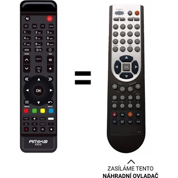 Dálkový ovladač Predátor Amiko Mira 2 Wifi