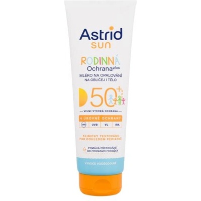 Astrid Sun Family Milk SPF50+ водоустойчив семеен слънцезащитен лосион 250 ml