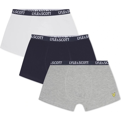 Lyle and Scott Боксерки Lyle and Scott Kids' 3-Pack Core Trunks - Nvy/Gry/Wht