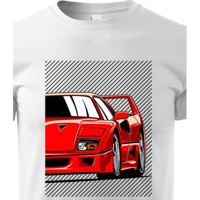 Dětské tričko Ferrari F40 BíláCanvas Dětské tričko Bezvatriko.cz 1858