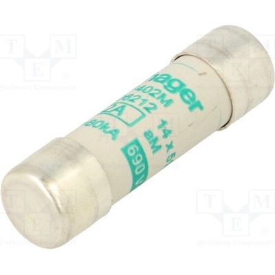 HAGER LF402M Pojistka: tavná; aM; 2A; 690VAC; kulatý,průmyslová; 14x51mm