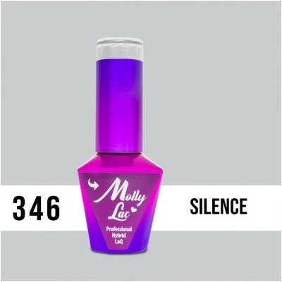 Molly Lac gél lak 346 Silence Šedá 5 ml