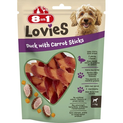 8in1 Lovied Duck & Carrot Sticks 80 g
