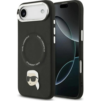 KARL LAGERFELD Калъф Karl Lagerfeld Karl Pin MagSafe за iPhone Air - черен (3666339495626)