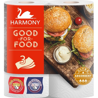 Harmony Good For Food Burger 3 vrstvy 16,5 m 2 rolky