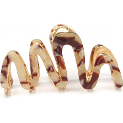 Skřipec na vlasy Barva: hnědá a černá – Zboží Dáma