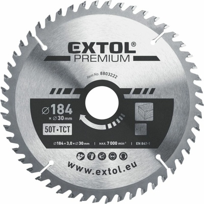 Extol Craft Kotúč pílový s SK plátkami, 500x2,8x30mm, 60Z 19125