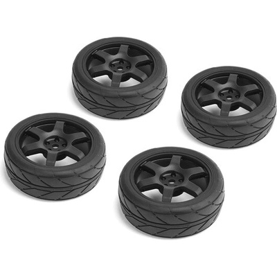 CARTEN nalepené Intermedium gumy 26 mm na čiernych 6 lúč. diskoch 0 mm OFFset 4 ks