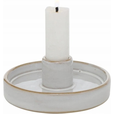 Boltze Kulatý porcelánový svícen MARIMA, 4 cm