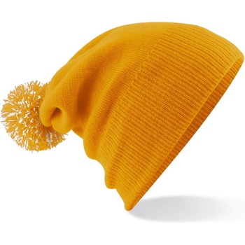 Beechfield Zimní čepice s bambulí B450 Mustard