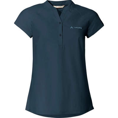 Vaude Дамска фланелка с къс ръкав за колоездене Vaude Women's Yaras SL Shirt II Cycling jersey - Dark Sea Uni - размер 44 (EU) (156-1887-0115)