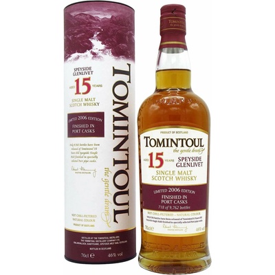 Tomintoul Port Casks Finish 2006 15y 46% 0,7 l (kartón)