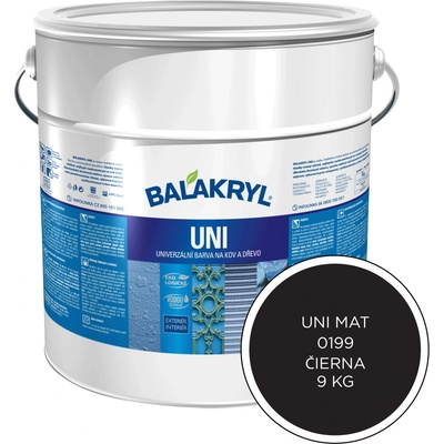 Balakryl Uni mat 9 l čierny