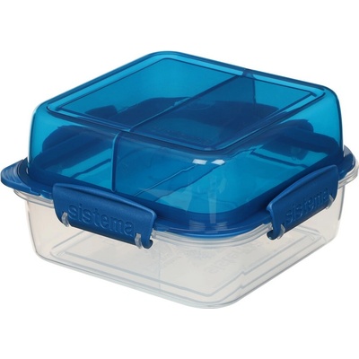 Sistema Delený desiatový box To Go LunchStack Square 1,24 l mix farieb