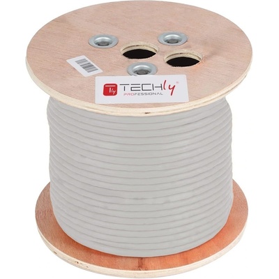 TECHLY ITP-C5F-305-RIS Кабел Cat5e F/UTP LSZH 305м 100% CU Сив (ITP-C5F-305-RIS)