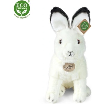 Rappa Плюшено полярно зайче седящо 30 см eco-friendly