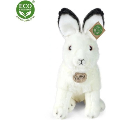 Rappa Плюшено полярно зайче седящо 30 см eco-friendly