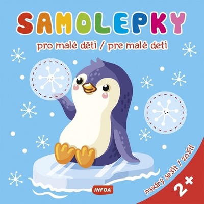 Samolepky pre malé deti modrý zošit