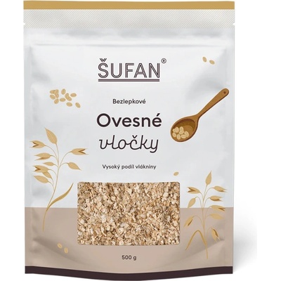 Šufan Bezlepkové ovesné vločky 0,5 kg – Zboží Dáma