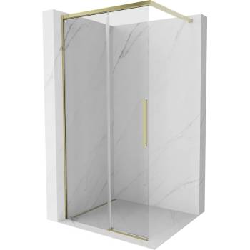Mexen Rox Shower wall Walk-in 70 x 200 cm, transparent 8 mm, gold - 8C2-070-003-50-00 (8C2-070-003-50-00)