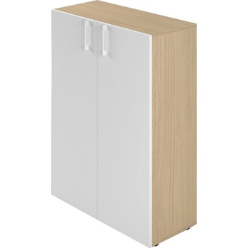 Narbutas Шкаф Nova Basic от Narbutas, 800х360х1092, бял меламин, бяла дръжка