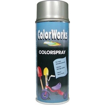 Dupli Color ColorWorks Colorspray Dekoračný akrylátový lak, odtieň 9006 - strieborná 400ml