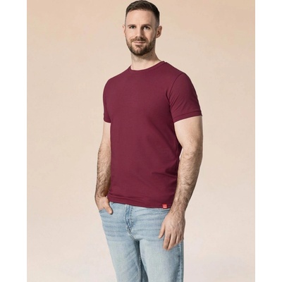 CityZen Davos slim fit s elastanem červená bordeaux