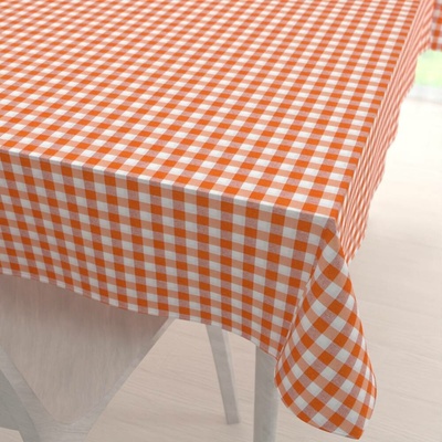 Biante ubrus Rebeka RE-005 Oranžovo-bílá Kostka střední 120x180 cm