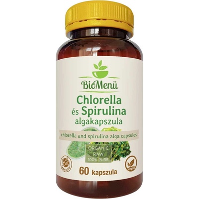 BioMenü bio Chlorella a Spirulina kapsuly 60 ks
