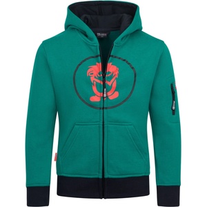 TROLLKIDS Детски суичър Trollkids Kids Sortland Jacket Hoodie - Dark Cyan / Black - размер 176 (EU) (704-1558-3420)