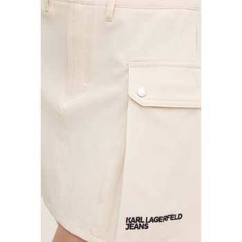 Karl Lagerfeld Jeans Пола Karl Lagerfeld Jeans в бежово къса разкроена 245J1203 (245J1203)