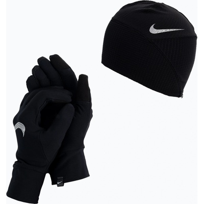 Nike Essential Running дамски комплект шапка + ръкавици черен N1000595-082