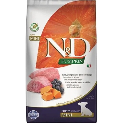 N&D PUMPKIN GF puppy Mini jehněčí a borůvky 2,5 kg