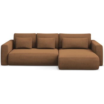 makamii Теракотен разтегателен ъглов диван с място за съхранение (десен ъгъл) Kapua - Makamii (KAPUA_RCF_M_24_P1_C9)