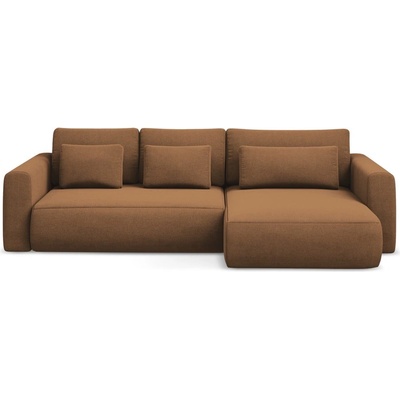 makamii Теракотен разтегателен ъглов диван с място за съхранение (десен ъгъл) Kapua - Makamii (KAPUA_RCF_M_24_P1_C9)