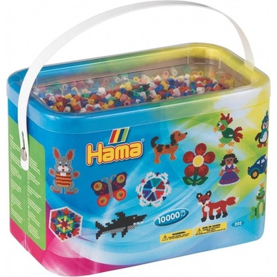Hama Zažehlovací korálky Midi 10.000ks v boxu 202-00 – Zboží Mobilmania