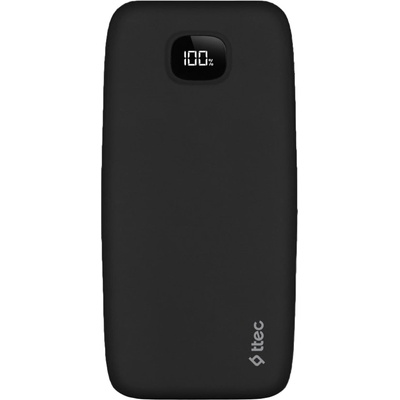 Ttec Портативна батерия ttec - ChargeUp Pro LCD, 20000 mAh, черна (8694470829173)