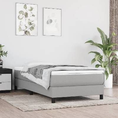 vidaXL 3120474 Rám postele textil / barva světle šedá