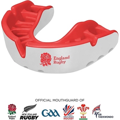 Opro Self-Fit RFU Youth Gold Junior Mouth Guard - England W/R
