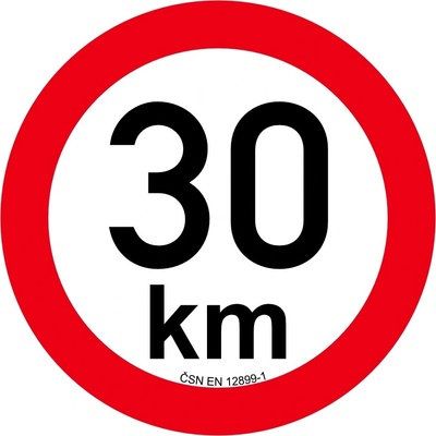 Obmedzenie rýchlosti 30 km retroreflexné pr. 200 mm