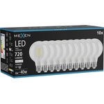 Mexen Vintis 10x LED филамент крушка E27, G80, 6W, Неутрална - 4000K, 720 lm, прозрачна (L155-E27-0640-00x10)