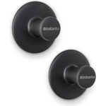 Brabantia Комплект 2 бр закачалки Brabantia ReNew 1003485, Включен монтажен комплект, До 2 кг, Тъмносив (ReNew 1003485)