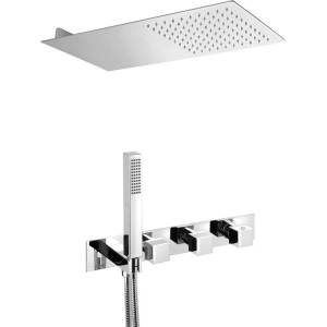 SAPHO - Душ комплект с термостат за вграждане, с корпус, 50x22 см, хром MB453-01 (MB453-01)
