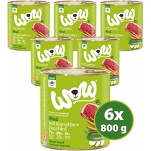 WOW Hovězí s karotkou Adult 800 g