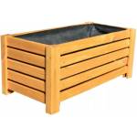 Bestent Дървена саксия Natural 60x30x25cm